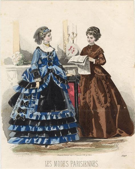 Les Modes Parisiennes 1869 Victorian Fashion Fashion Plates