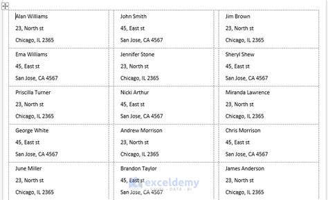 How To Convert Excel Data Into Word Labels Easy Steps Exceldemy