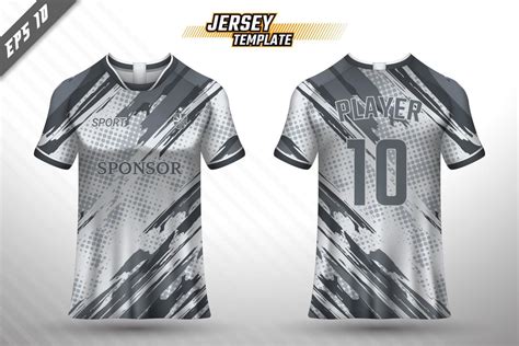 Sports Jersey And T Shirt Template Sports Jersey Design Vector Mockup