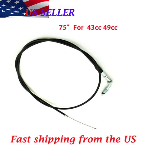 75 Throttle Cable 2 Cycle Scooter Parts Ho Gas Line 43cc 49cc Scooter X Moped Ebay