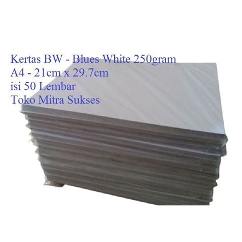 Kertas Bw Blues White Gram A Isi Lembar Shopee Indonesia