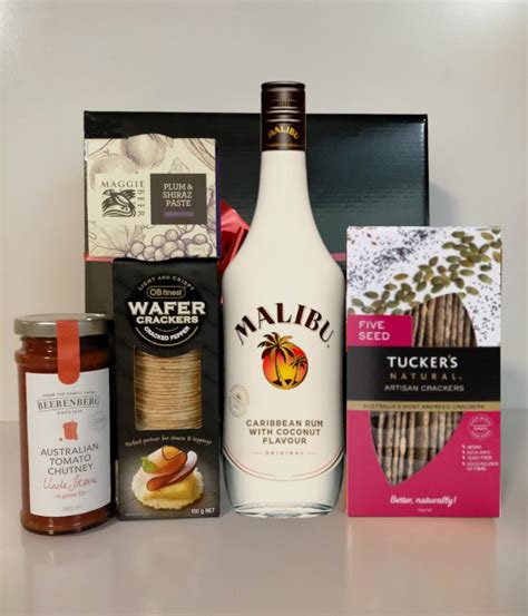 Coconut Spiced Rum Gourmet Gift Hamper - Gift It Hampers Australia