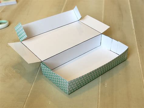 Diy Rectangle Cardstock Gift Box A Crafty Concept Diy Card Box