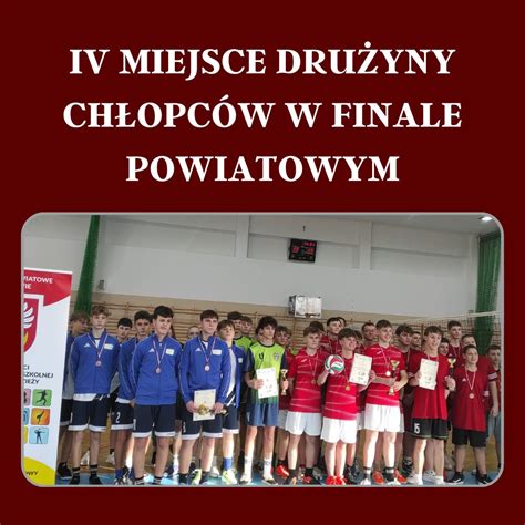 Iv Miejsce W Finale Dla Naszych Ch Opc W Szko A Podstawowa W Rudce