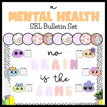 Mental Health Awareness Bulletin Board Brain Activity Bts