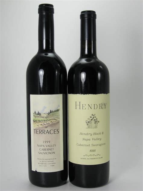 Bonhams Hendry Cabernet Sauvignon 1998 9 Justin Cabernet Franc 1996