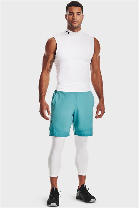 Мужские белые тайтсы UA HG Armour 3/4 Legging Under Armour 1361588-100 ...