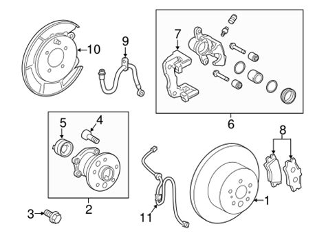 Genuine Oem Rear Brakes Parts For Toyota Camry Le Olathe Toyota