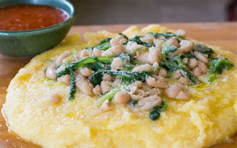 Polenta with Greens and Beans