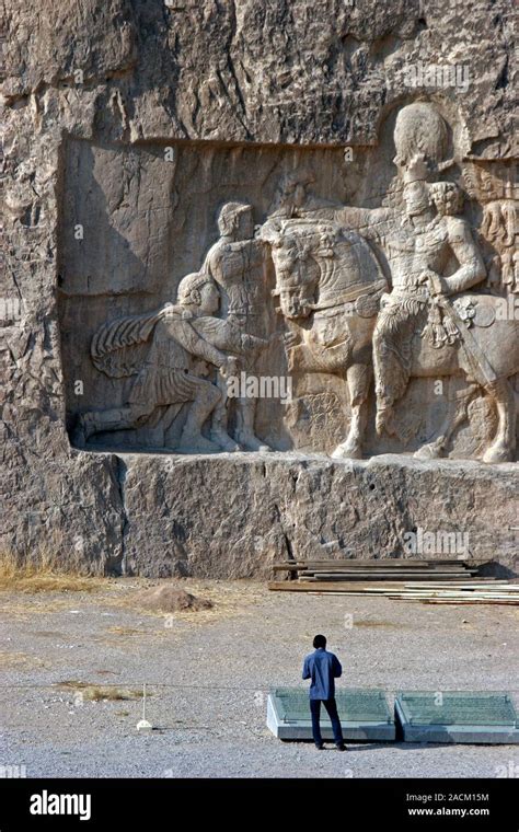 Persian Empire Sculpture Iran 1800 Year Old Bas Relief Showing The