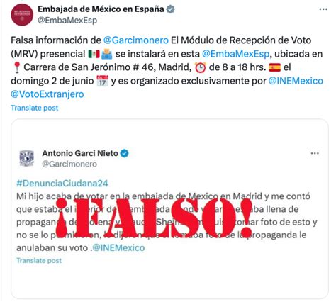 ¡falso Ine Desmiente Que Ya Puedes Votar En Embajadas Y Consulados