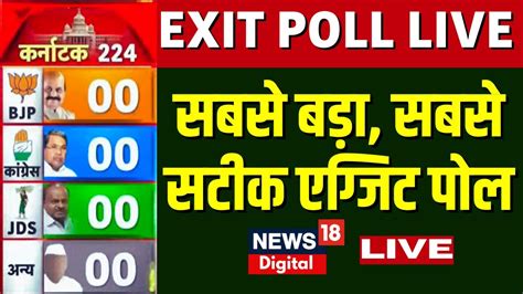 🟢karnataka Election Exit Poll Live सबसे बड़ा सबसे सटीक Exit Poll Modi Vs Rahul Top News