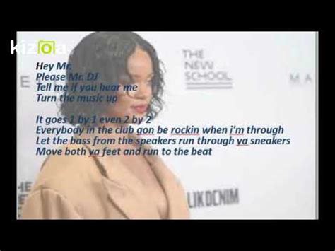 Rihanna Pon De Replay Lyrics Youtube