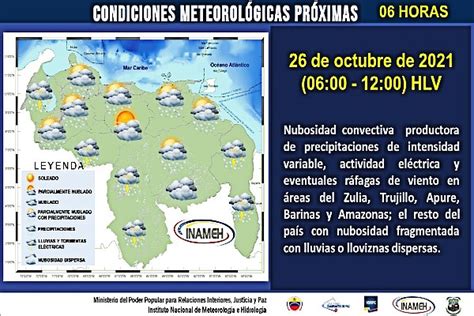 Video Inameh Prev Este Martes Lluvias De Intensidad Variable