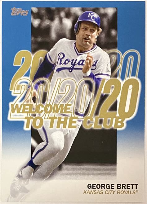 George Brett Topps Kansas City Royals Baseball Welcome To The Club