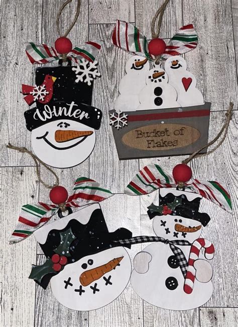 Snowman Ornament Bundle Lilac Lane DIY