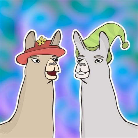 Llamas with Hats Stickers by Jason Steele