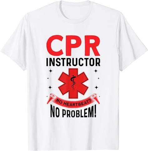 Emt Training Cpr First Aid Trainer Cpr Instructor T Shirt Walmart