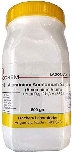 ISOCHEM Aluminium Ammonium Sulphate 500GM Assay 99 Min Amazon In