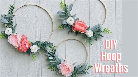 How To Make A Hoop Wreath Set Diy Wreath Making Tutorial Wreathmaking