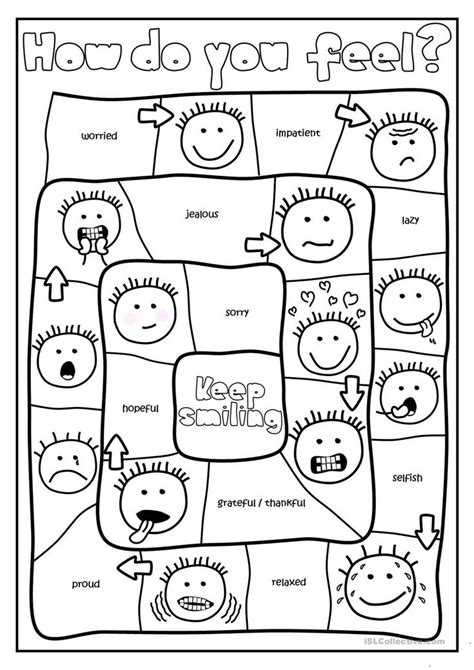 Feelings Worksheets For Primary