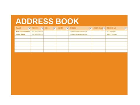 40 Printable And Editable Address Book Templates [101 Free]