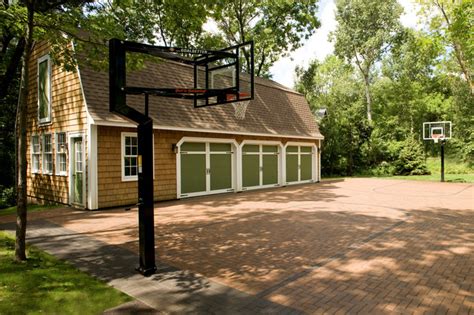 Basketball Court Using Pavers! - Traditional - Garage And Shed ...