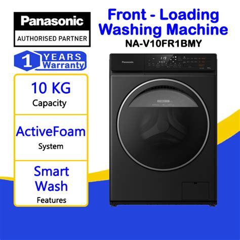 PANASONIC 10KG FRONT LOADING WASHING MACHINE NA V10FR1BMY NA V10FR1