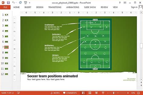 Soccer PowerPoint Template And Animations