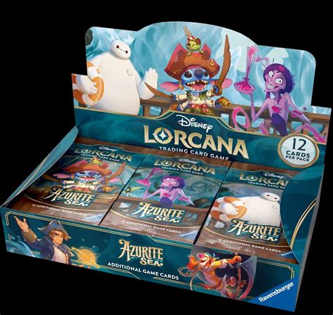 Disney Lorcana Azurite Sea Booster Box Preorder Just Games