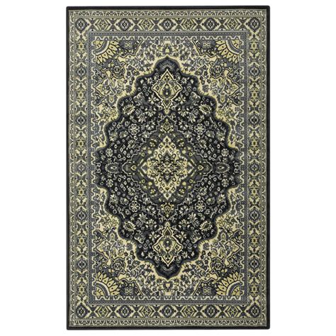 GlowSol 8 X 10 Extra Large Area Rug Persian Medallion Throw Accent