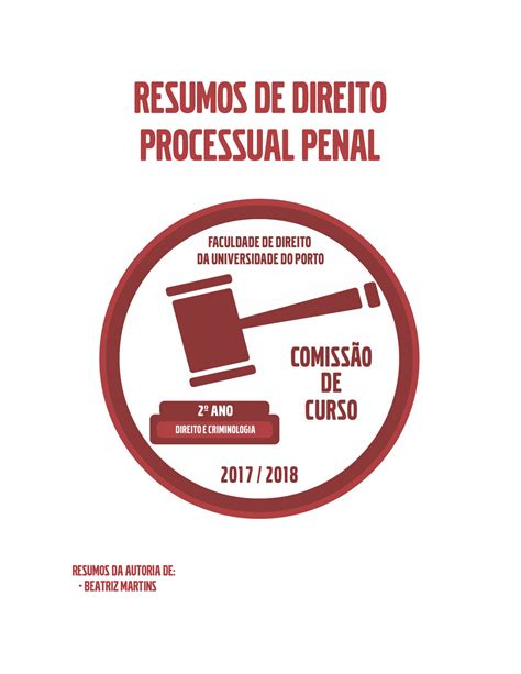 Sebenta Dpp Aulas Te Ricas Resumos De Direito Processual