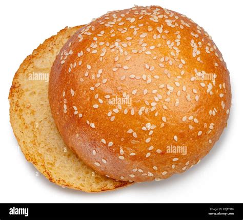 Hamburger Bun Top View Cut Out Stock Images Pictures Alamy