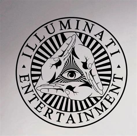 Illuminati Symbol Wall Sticker All Seeing Eye Vinyl Decal Decor Living Room Art Murals ...