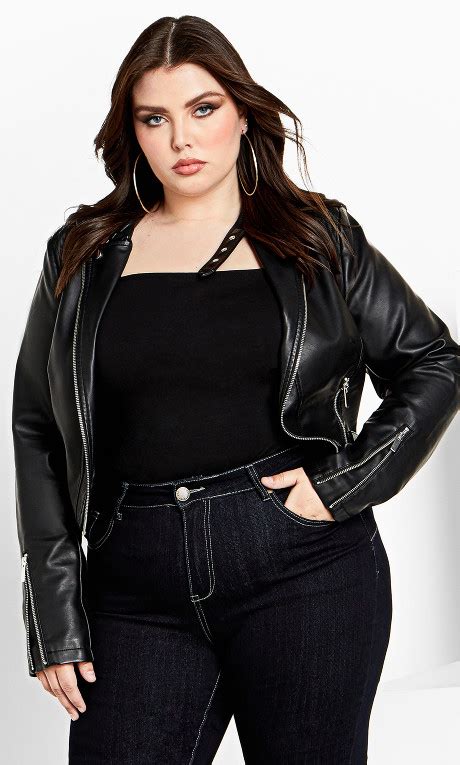 Plus Size Leather Jackets For Women Leatherings