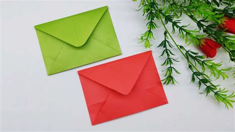 Envelope Making With Paper Without Glue Tape And Scissors At Home By