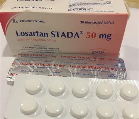 Losartan 50mg H30 Viên Lostad T50