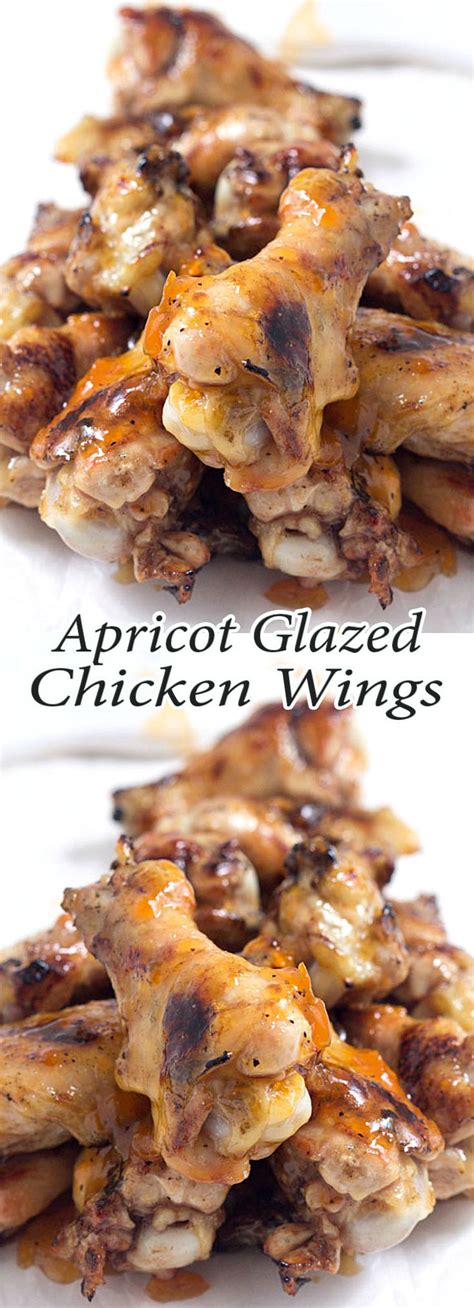 Apricot Glazed Chicken Wings