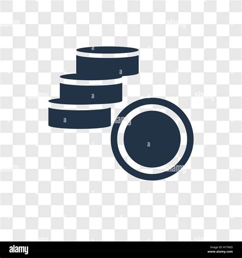 coin vector icon isolated  transparent background coin transparency