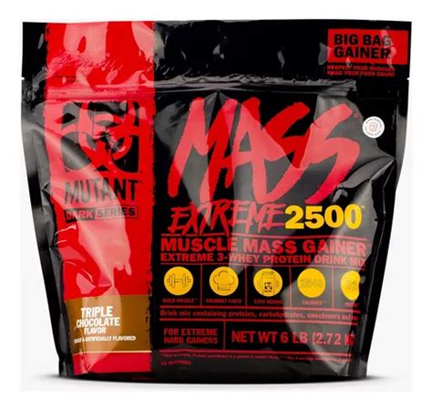 Proteina Mutant Mass Extreme 2500 6 Lbs Ganador De Peso Envío Gratis