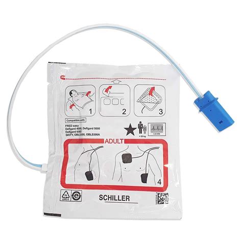 Schiller Fred Easy Adult Defibrillator Electrode Pads HCE Medical