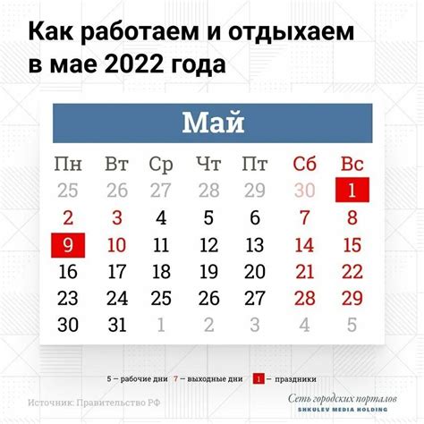 Праздничные дни мая 2024 года в россии