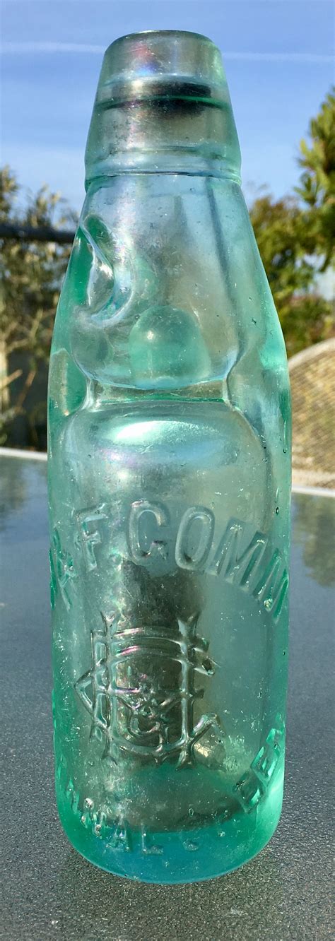 Victorian Codd Bottle From The River Thames Bottle Manufactured By Aandf Gomm Bethnal Green