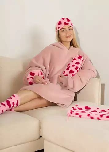 Christmas Cosy Hot Water Bottle 5 Piece Gift Set Bonprix