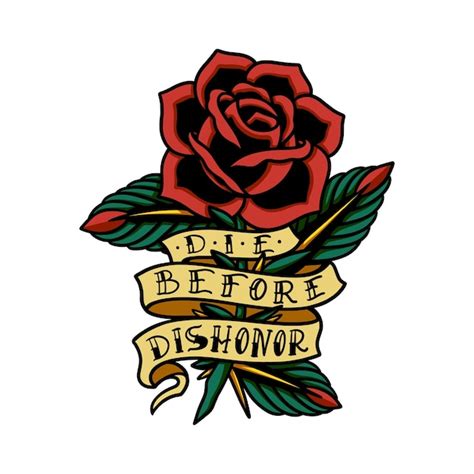 Premium Vector Old School Tattoo With Roses Symbols Isolated Vector