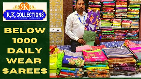 Rk Collections Latest Sarees Below 1000daily Wear Sarees