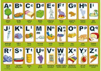 Printable Alphabet Bingo Lotería Abecedario en INGLES para imprimir