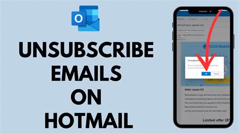 How To Unsubscribe Emails On Hotmail Easy Outlook Tutorial Youtube