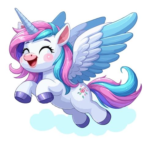 Premium Vector Cute Unicorn Vector Cartoon Illustration