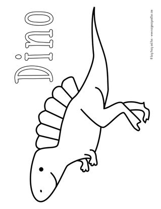 Dinosaur Outline Coloring Pages